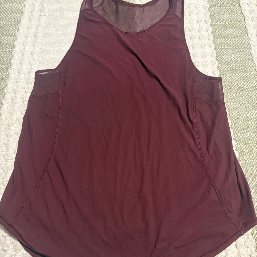 Lululemon Athletica Maroon Tank Top